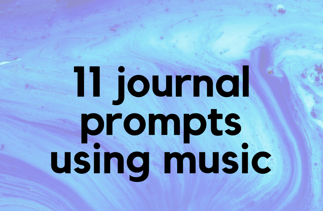 11 journal prompts using music